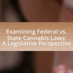 Examining Federal vs. State Cannabis Laws: A Legislative Perspective
