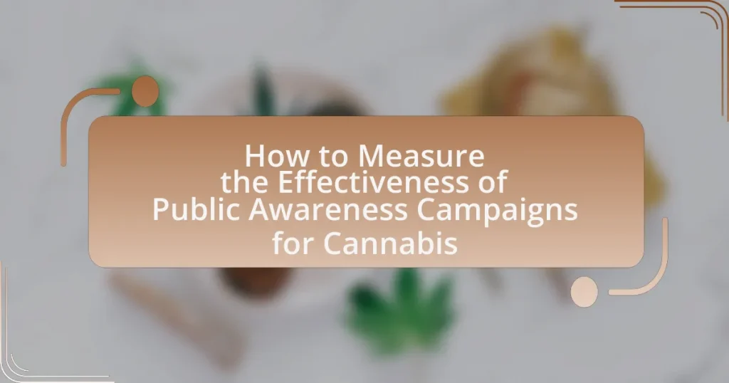 How to Measure the Effectiveness of Public Awareness Campaigns for Cannabis