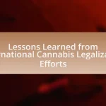 Lessons Learned from International Cannabis Legalization Efforts