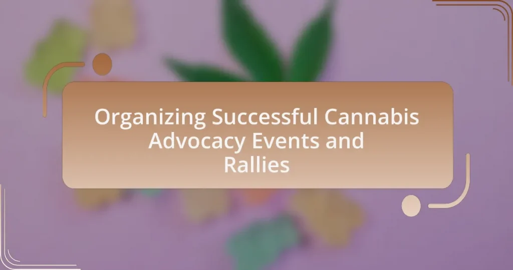 Organizing Successful Cannabis Advocacy Events and Rallies