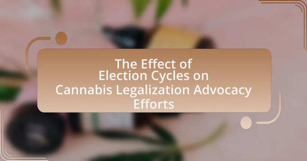 The Effect of Election Cycles on Cannabis Legalization Advocacy Efforts