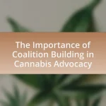 The Importance of Coalition Building in Cannabis Advocacy