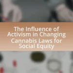 The Influence of Activism in Changing Cannabis Laws for Social Equity