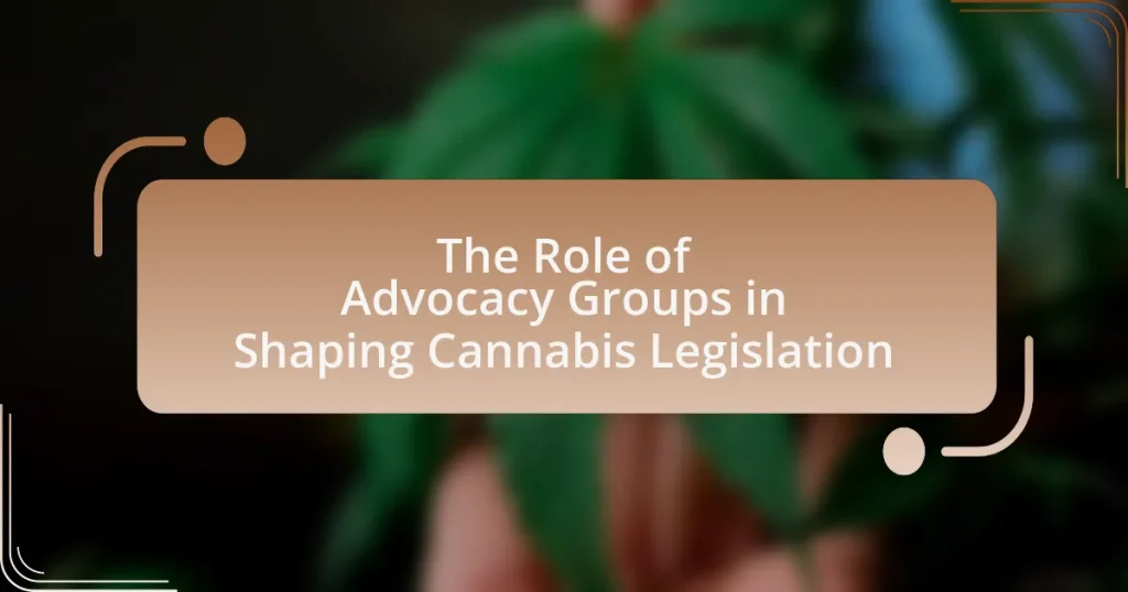 The Role of Advocacy Groups in Shaping Cannabis Legislation