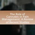 The Role of Cannabis in Pain Management: A Review of Recent Studies