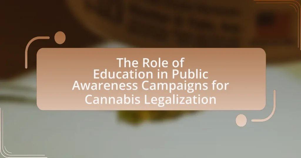 The Role of Education in Public Awareness Campaigns for Cannabis Legalization