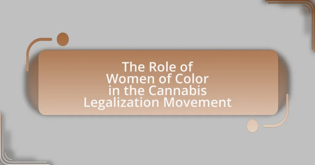 The Role of Women of Color in the Cannabis Legalization Movement