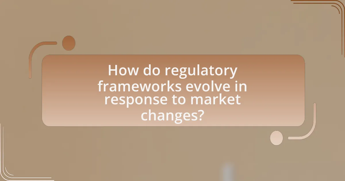 How do regulatory frameworks evolve in response to market changes?