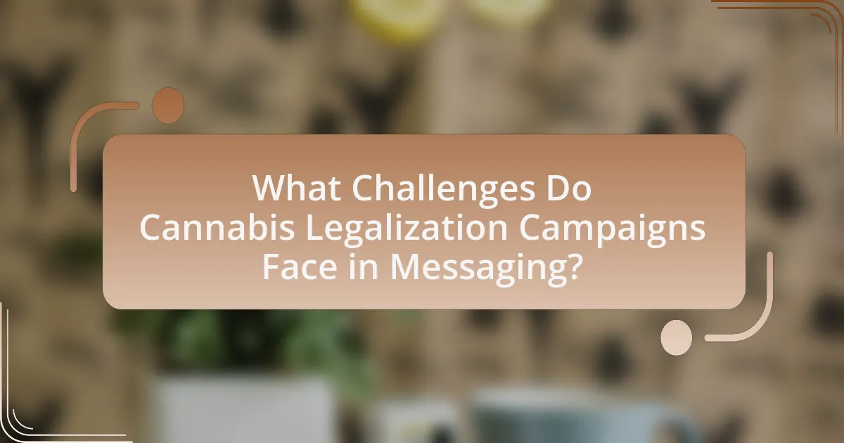 What Challenges Do Cannabis Legalization Campaigns Face in Messaging?