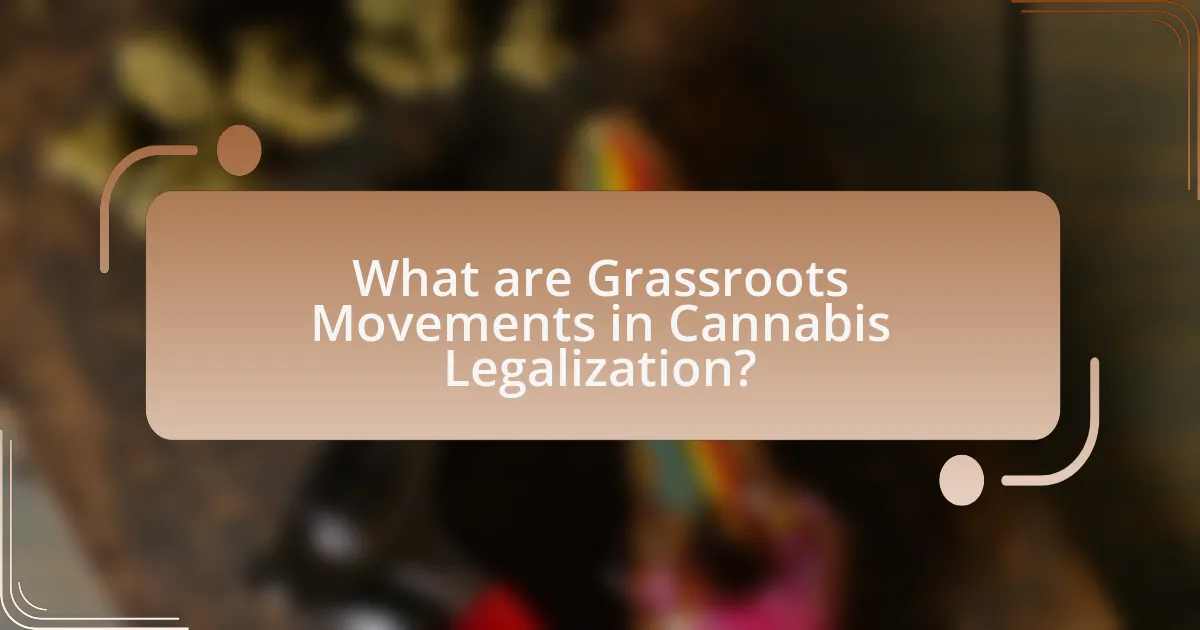 What are Grassroots Movements in Cannabis Legalization?
