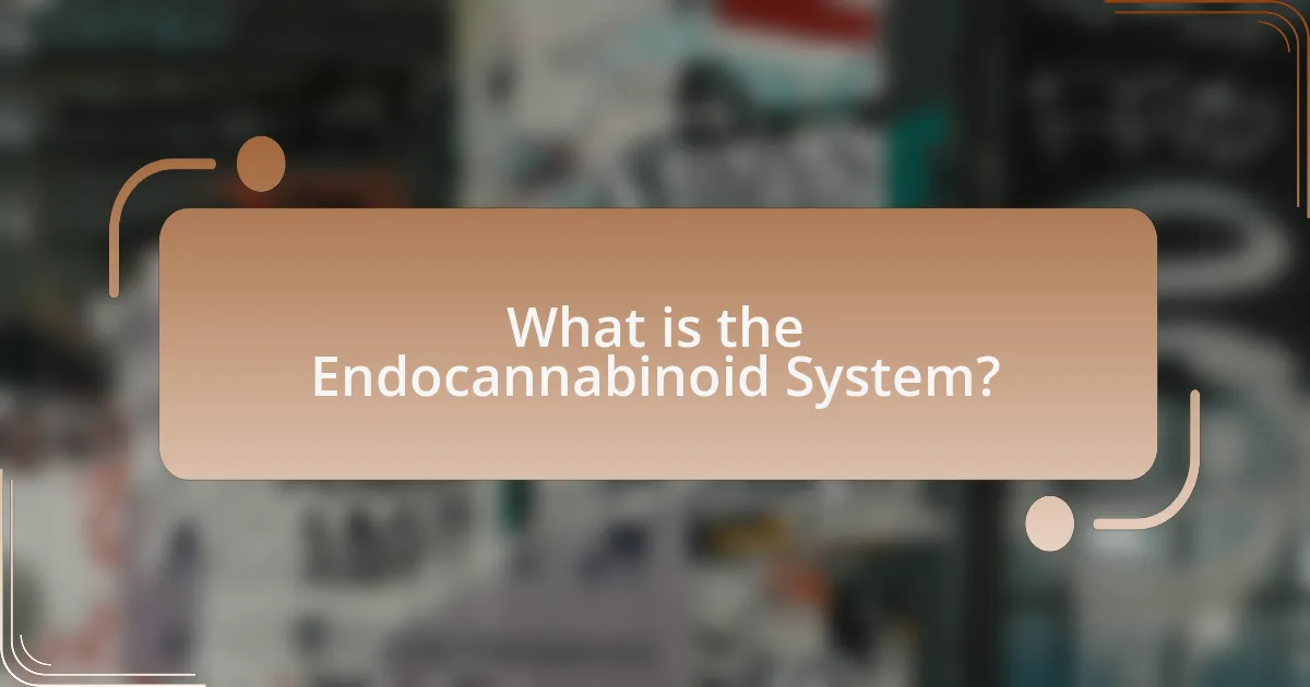 What is the Endocannabinoid System?