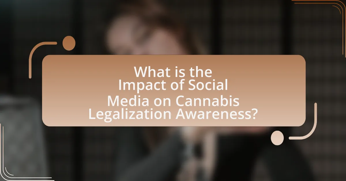 What is the Impact of Social Media on Cannabis Legalization Awareness?