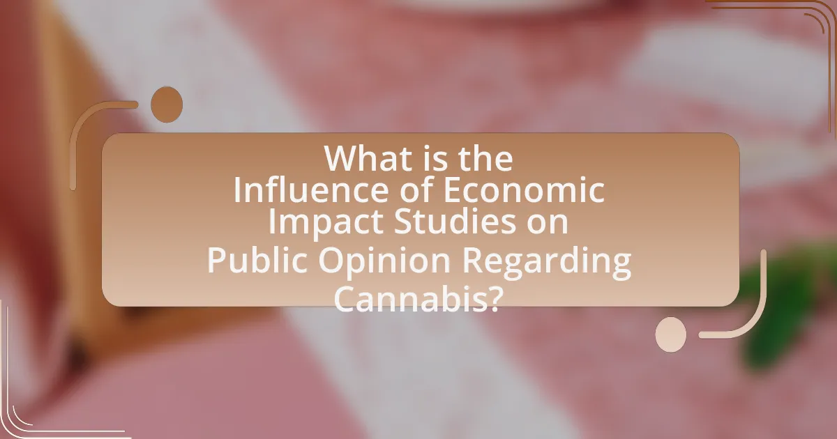 What is the Influence of Economic Impact Studies on Public Opinion Regarding Cannabis?