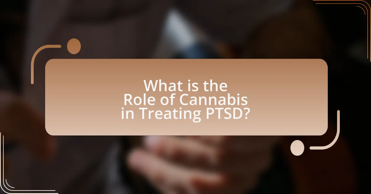 What is the Role of Cannabis in Treating PTSD?