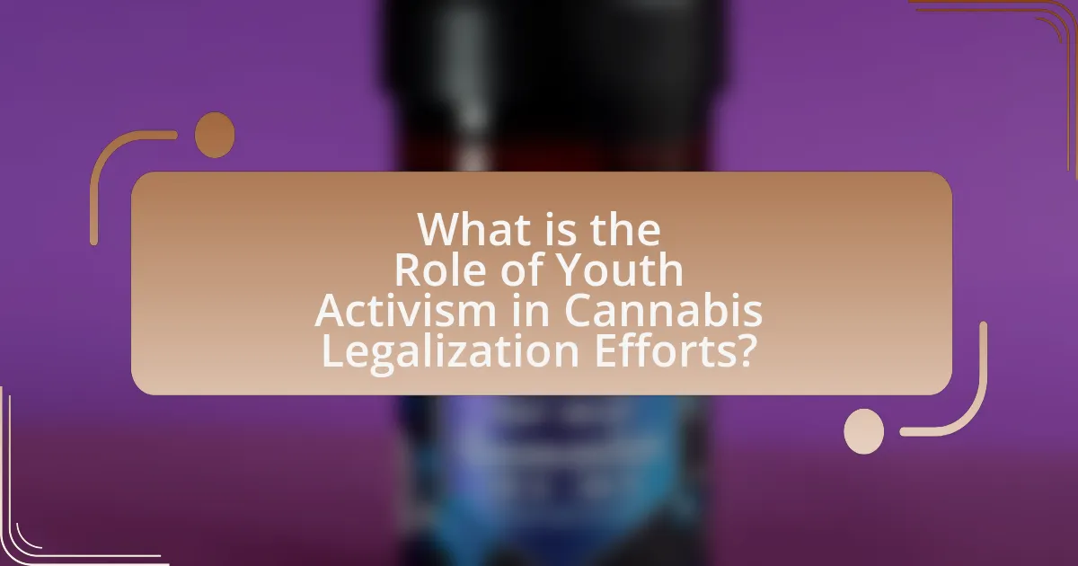 What is the Role of Youth Activism in Cannabis Legalization Efforts?