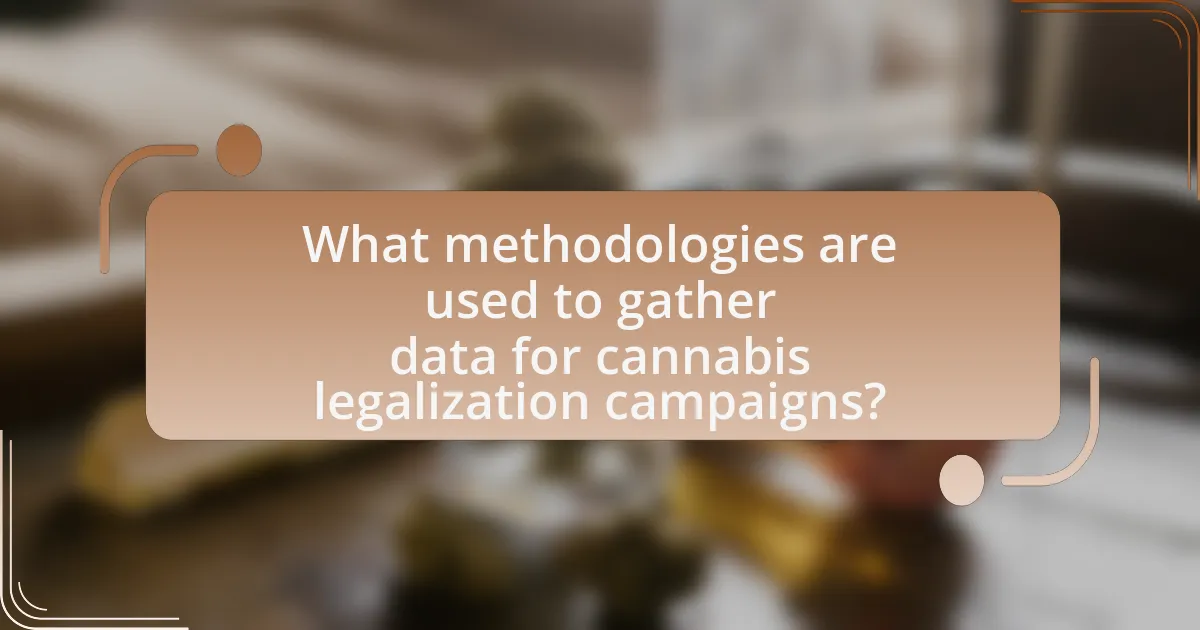 What methodologies are used to gather data for cannabis legalization campaigns?